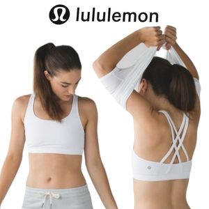 Lululemon Energy Bra Sports Bra White Size 4